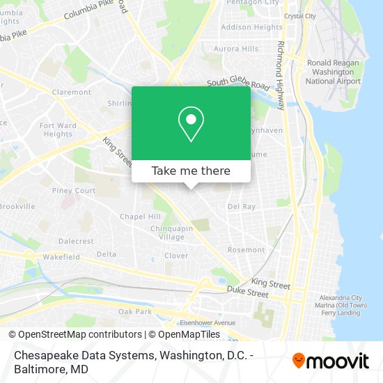 Chesapeake Data Systems map