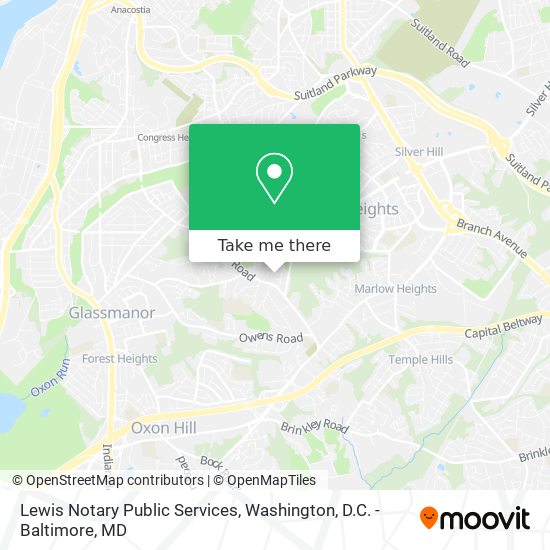 Lewis Notary Public Services map