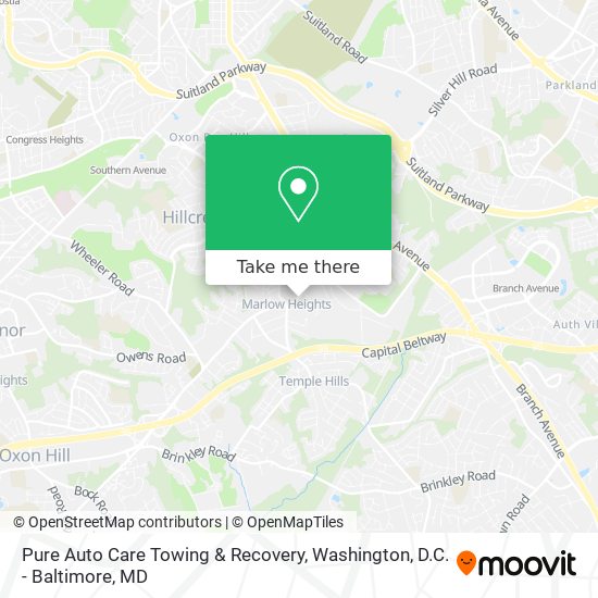 Pure Auto Care Towing & Recovery map