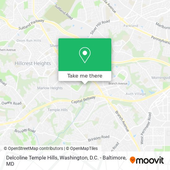 Mapa de Delcoline Temple Hills