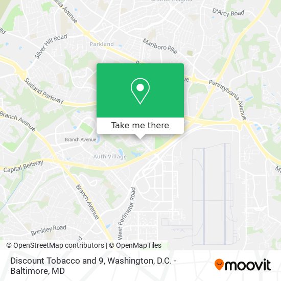 Mapa de Discount Tobacco and 9