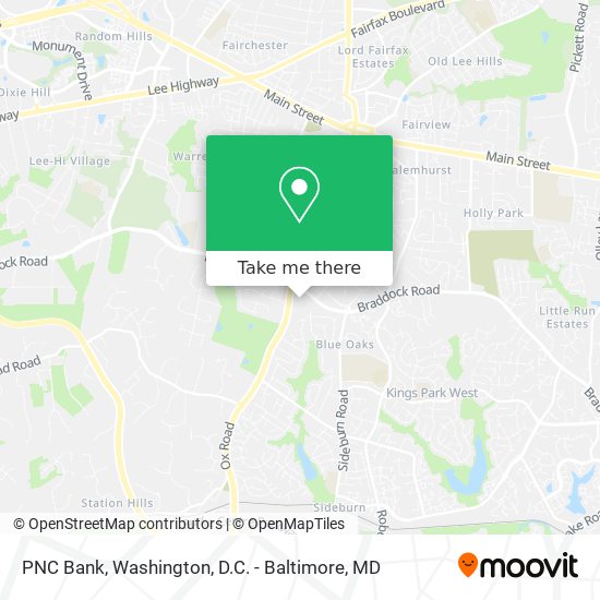 PNC Bank map