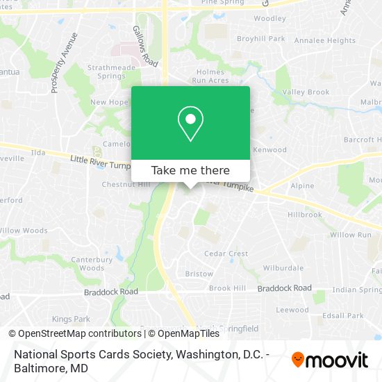 National Sports Cards Society map