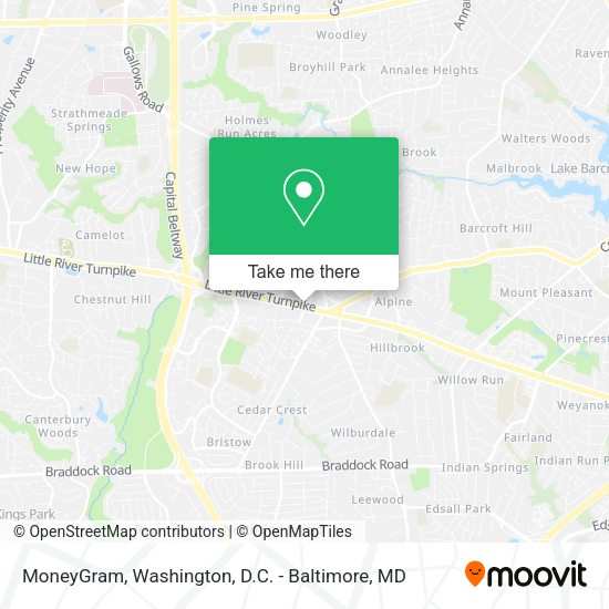 MoneyGram map