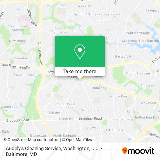 Audely's Cleaning Service map