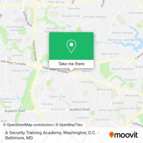 A Security Training Academy map