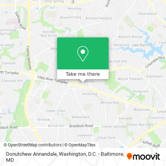 Donutchew Annandale map