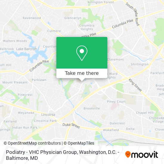 Podiatry - VHC Physician Group map