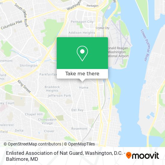 Enlisted Association of Nat Guard map