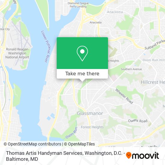 Thomas Artis Handyman Services map