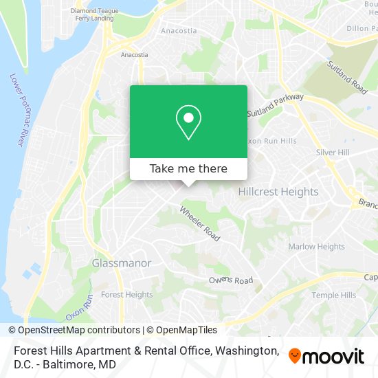 Forest Hills Apartment & Rental Office map
