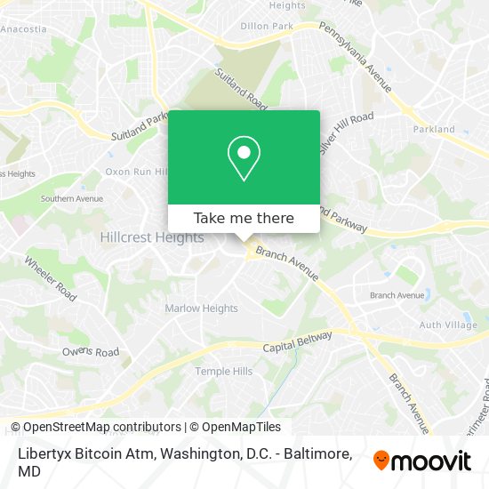 Mapa de Libertyx Bitcoin Atm