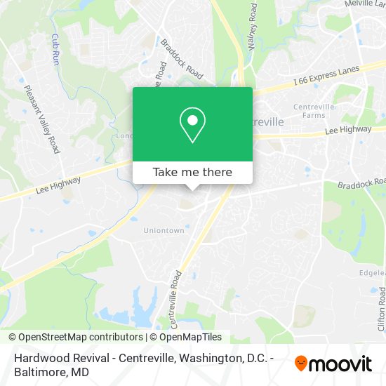 Mapa de Hardwood Revival - Centreville