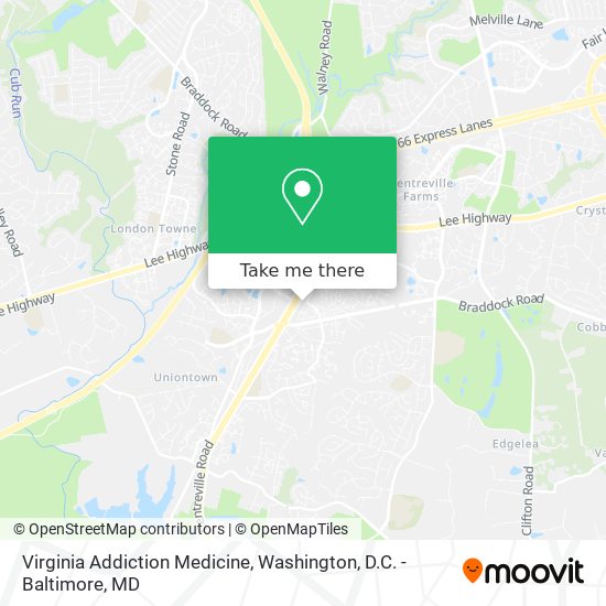 Mapa de Virginia Addiction Medicine