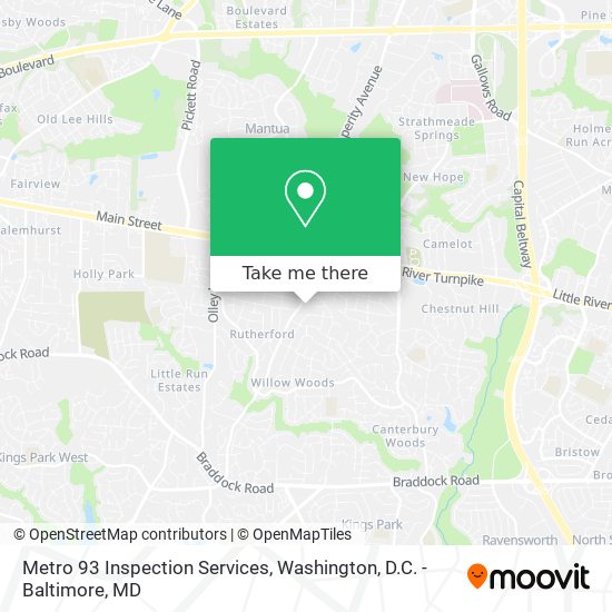 Metro 93 Inspection Services map