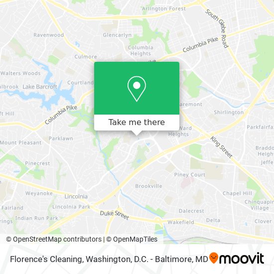 Florence's Cleaning map