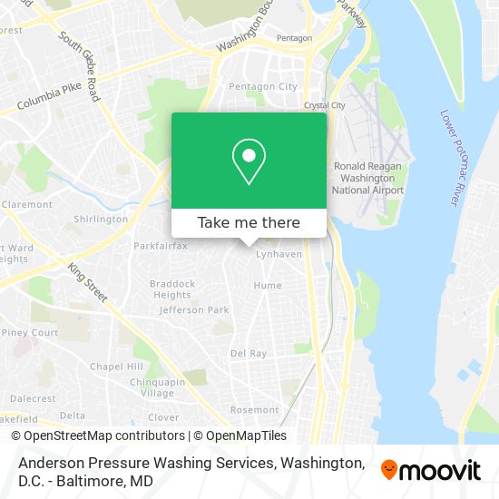 Mapa de Anderson Pressure Washing Services