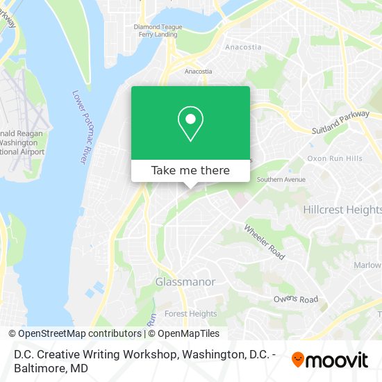 D.C. Creative Writing Workshop map