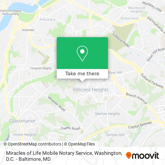 Mapa de Miracles of Life Mobile Notary Service