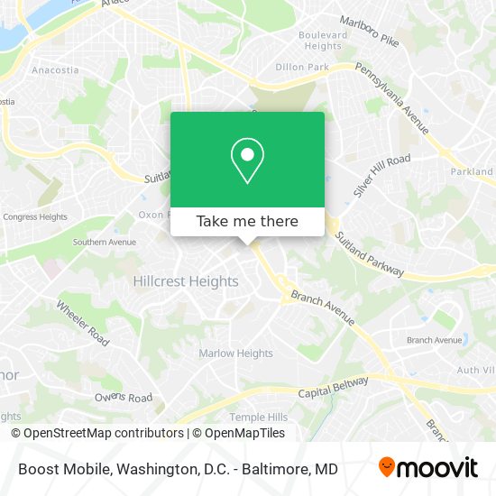 Boost Mobile map