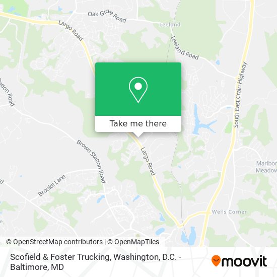 Scofield & Foster Trucking map