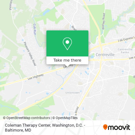 Mapa de Coleman Therapy Center