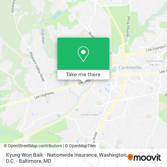 Mapa de Kyung Won Baik - Nationwide Insurance