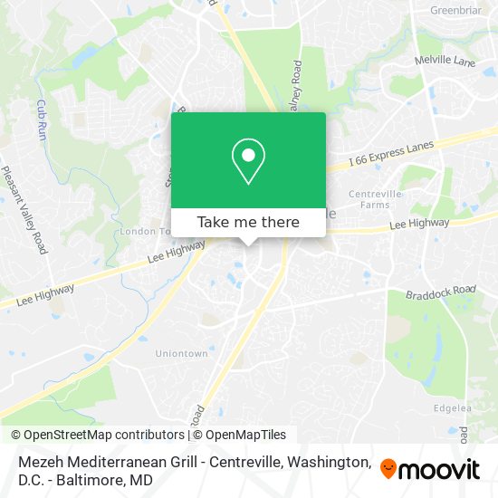 Mezeh Mediterranean Grill - Centreville map