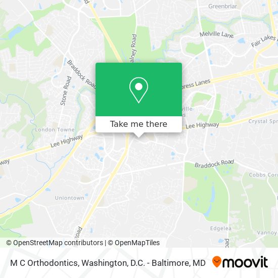 M C Orthodontics map