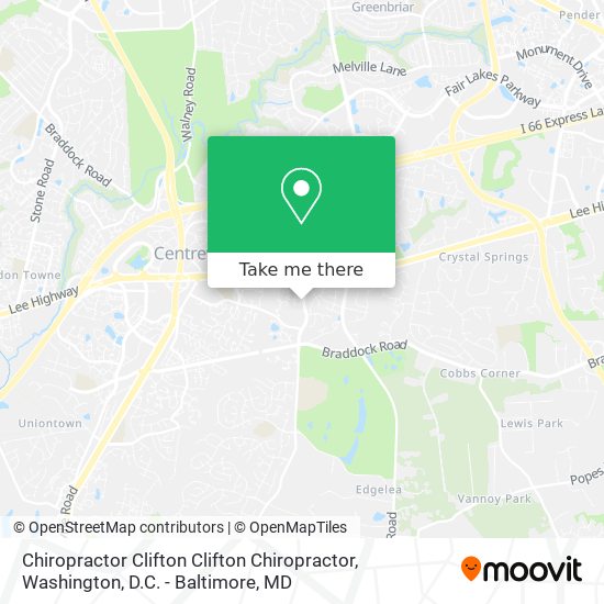 Mapa de Chiropractor Clifton Clifton Chiropractor