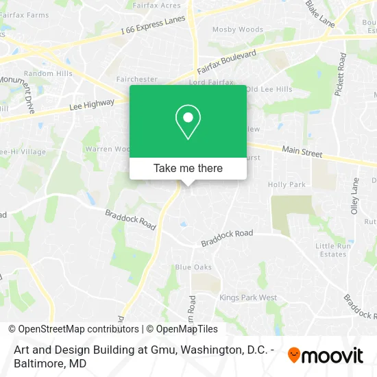 Art and Design Building at Gmu map