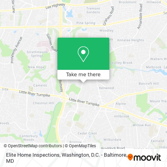 Elite Home Inspections map