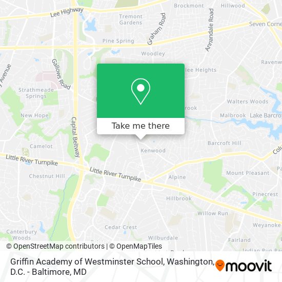 Griffin Academy of Westminster School map