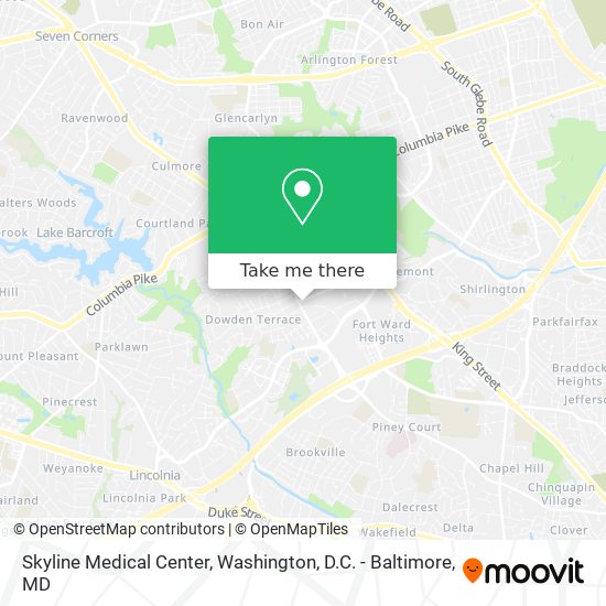 Skyline Medical Center map