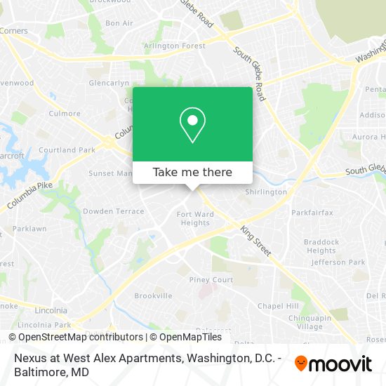 Nexus at West Alex Apartments map