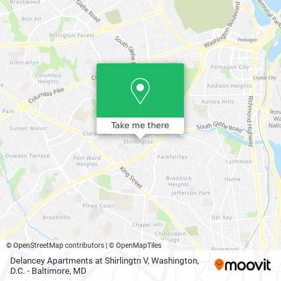 Mapa de Delancey Apartments at Shirlingtn V