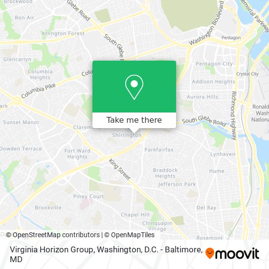 Mapa de Virginia Horizon Group