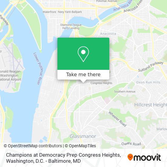 Mapa de Champions at Democracy Prep Congress Heights