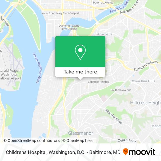 Childrens Hospital map