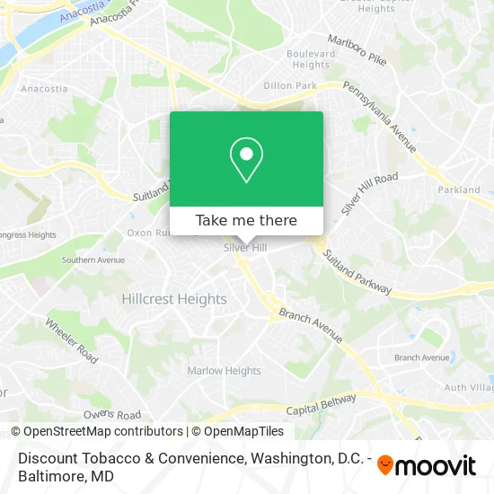 Mapa de Discount Tobacco & Convenience