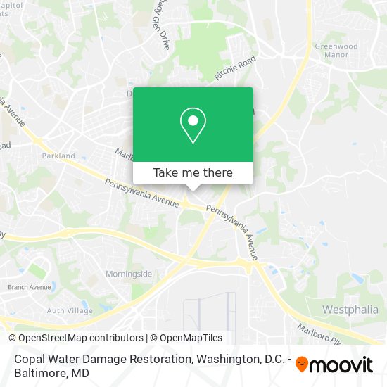 Mapa de Copal Water Damage Restoration