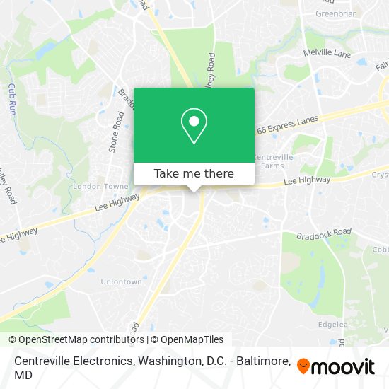 Mapa de Centreville Electronics