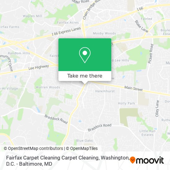 Fairfax Carpet Cleaning Carpet Cleaning map