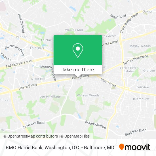 BMO Harris Bank map