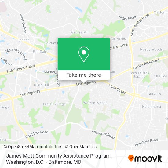 James Mott Community Assistance Program map