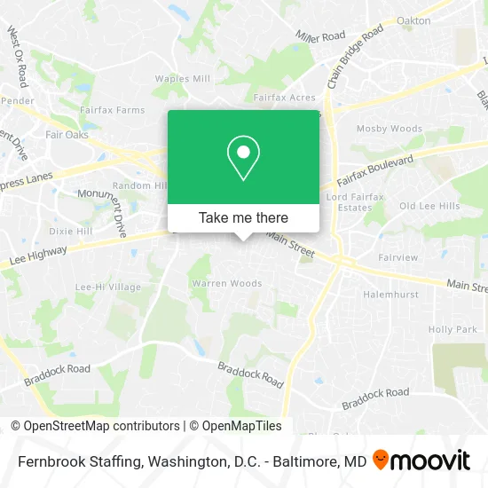 Fernbrook Staffing map