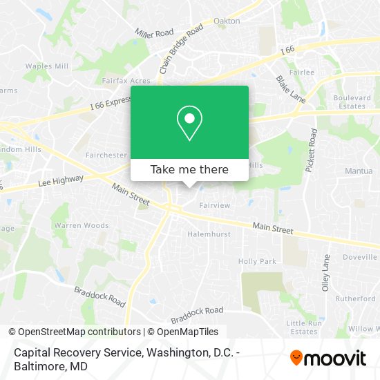 Capital Recovery Service map