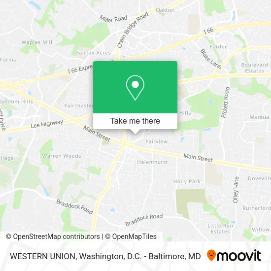 WESTERN UNION map
