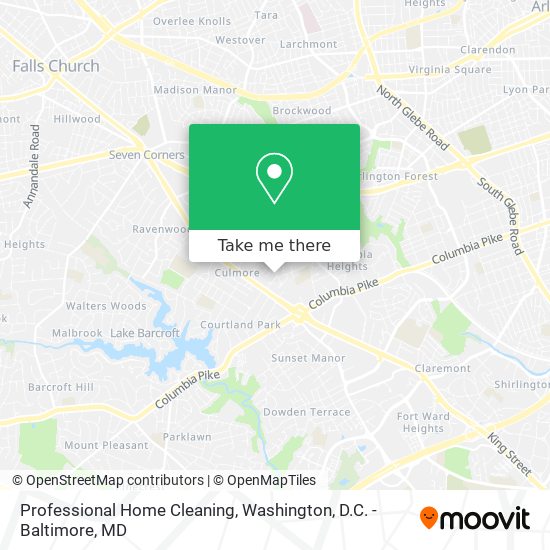 Professional Home Cleaning map