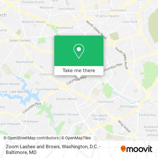Zoom Lashes and Brows map